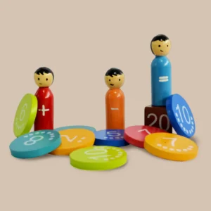 Wooden Number Friends Math Learning Kit
